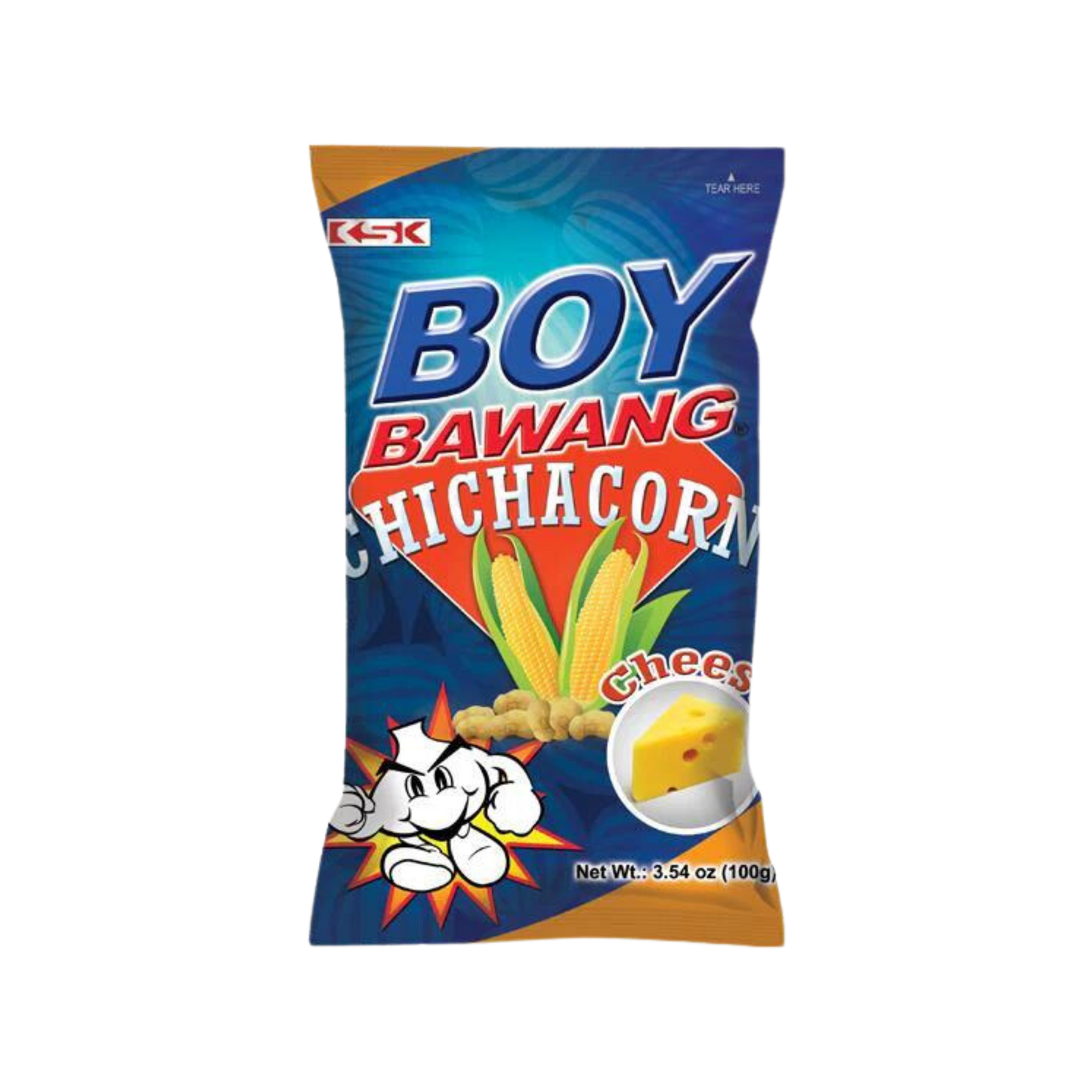 Boy Bawang Chichacorn Cheese Flavor - 40/100g | 3.54oz