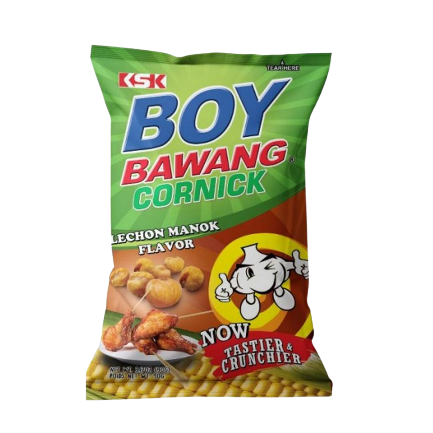 Boy Bawang Fried Corn Lechon Manok - 40/90g 3.17oz