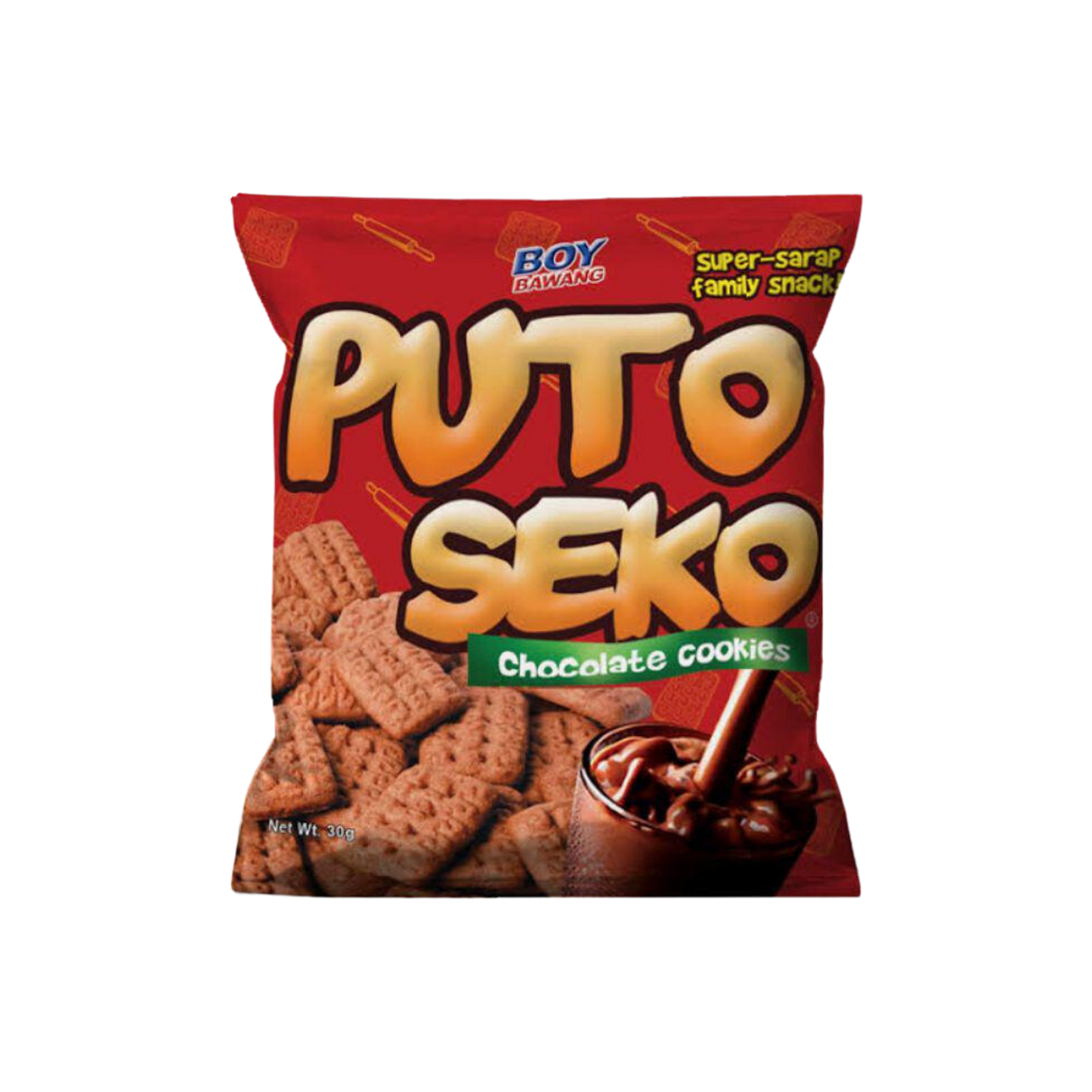 Boy Bawang Puto Seko Chocolate - 100/30g | 1.06oz