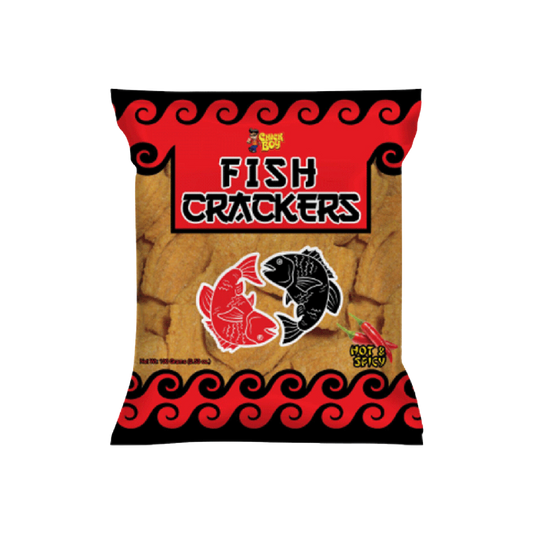 Chick Boy Fish Crackers Hot & Spicy Flavor - 40/100g | 3.54oz