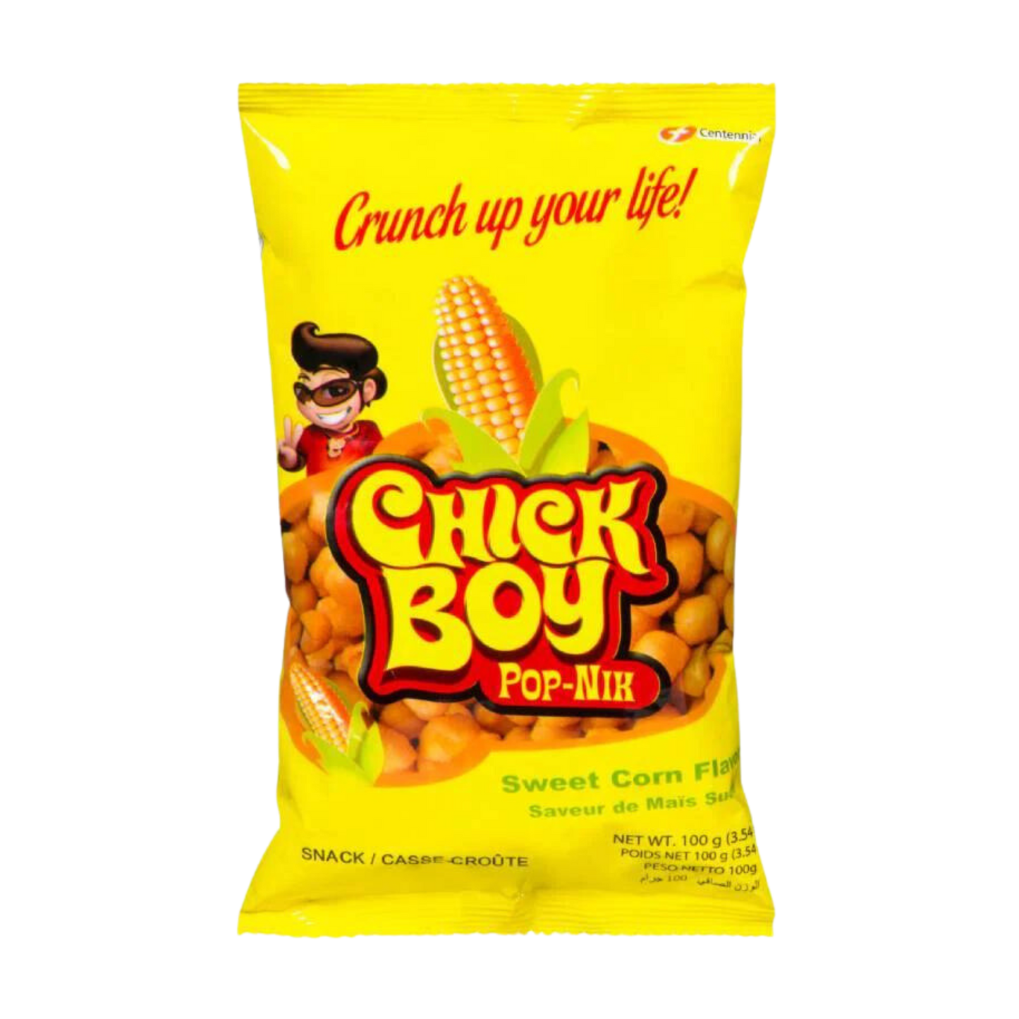 Chick Boy Pop-Nik Sweet Corn Flavor - 40/100g | 3.54oz