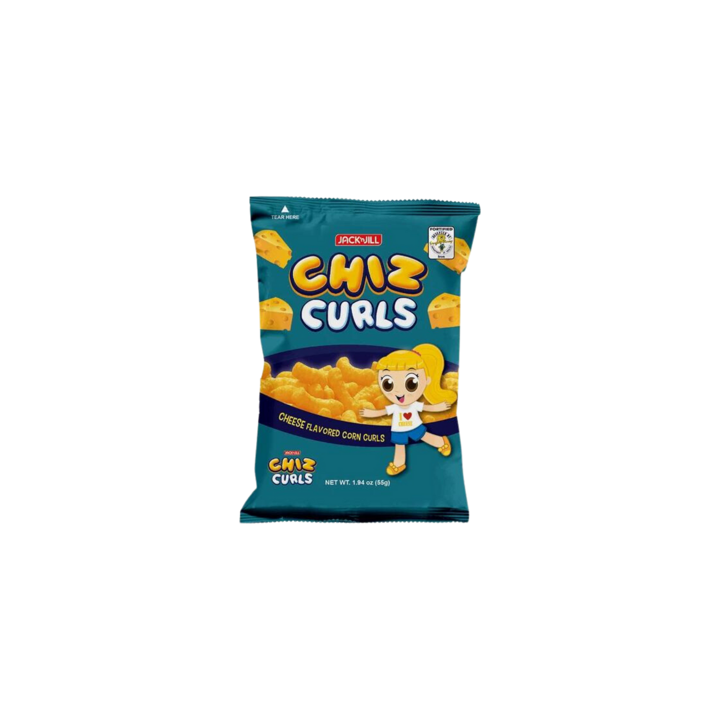 Jack 'n Jill Chiz Curls - 50/55g  |  1.94oz