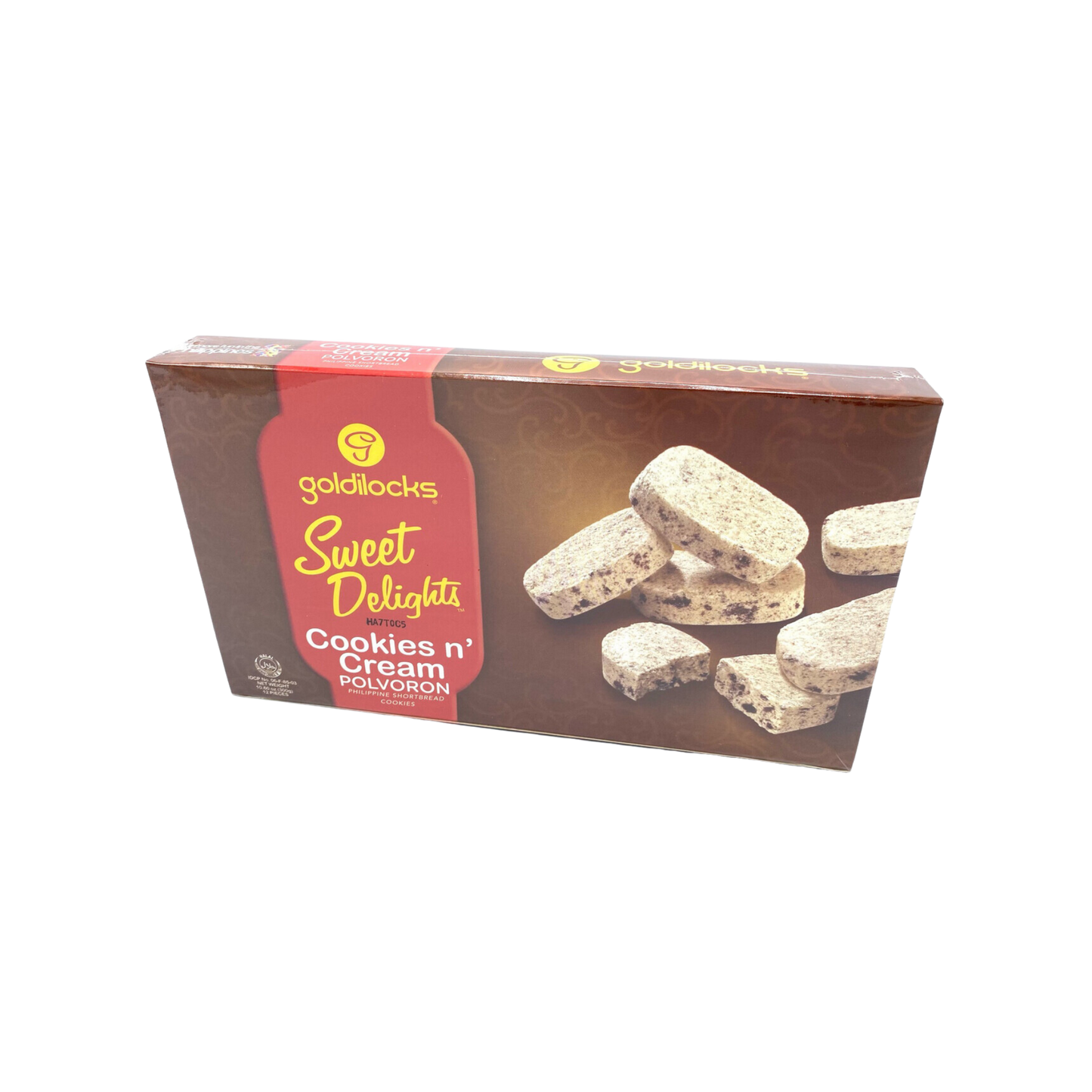 Goldilocks Sweet Delights Polvoron (Cookies n' Cream) - 12x25/25g | 0.88oz