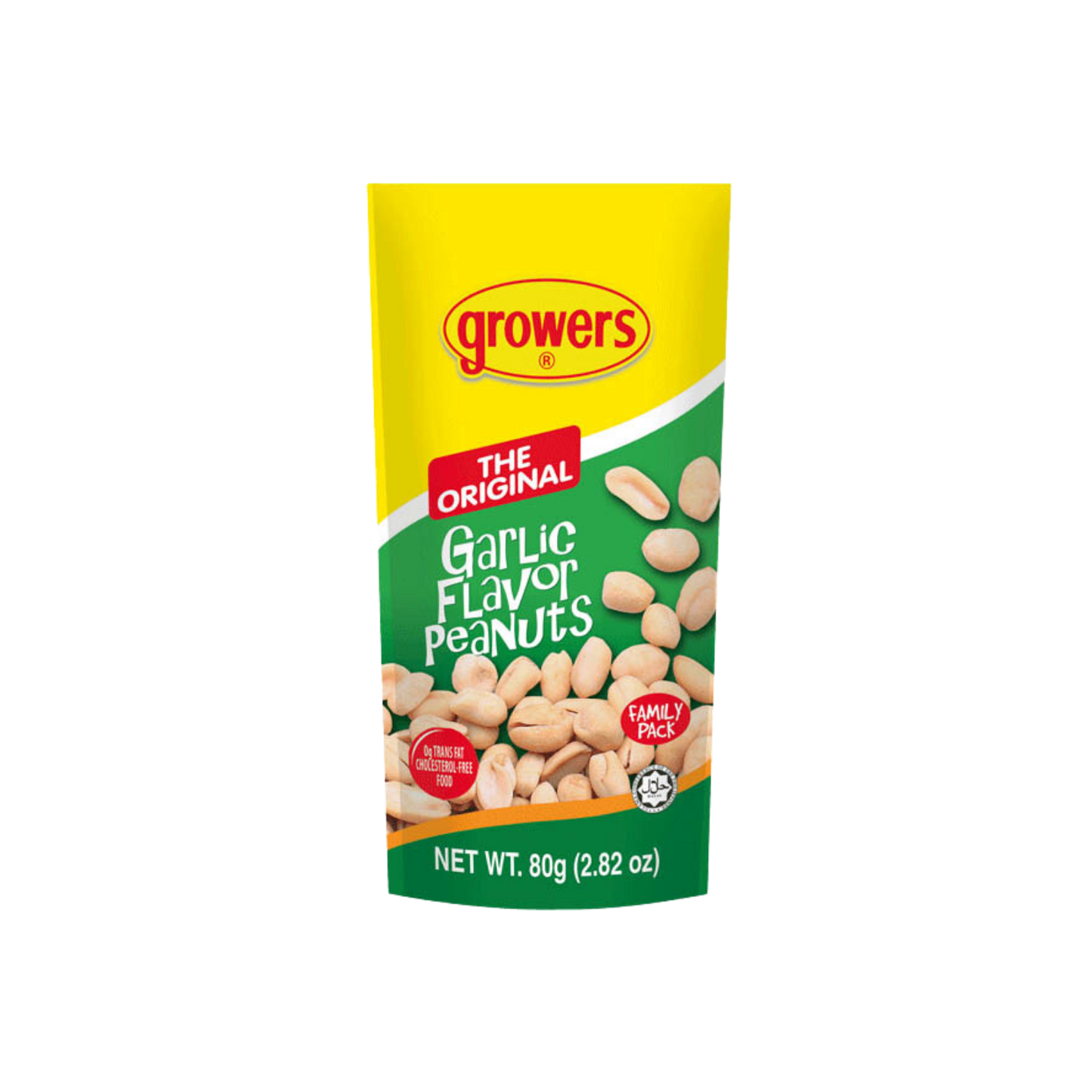 Growers Less Grease Peanuts Garlic Flavor (Family Size) - 24/80g | 2.82oz