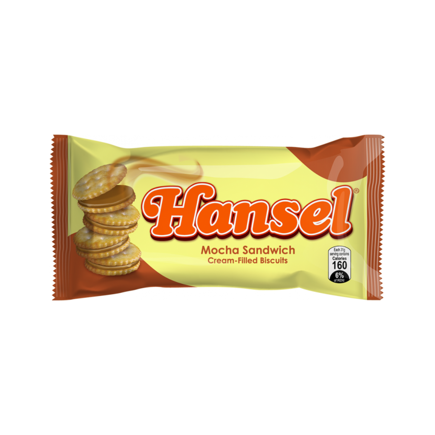 Rebisco Hansel Sandwich Mocha - 10x40/31g | 1.09oz