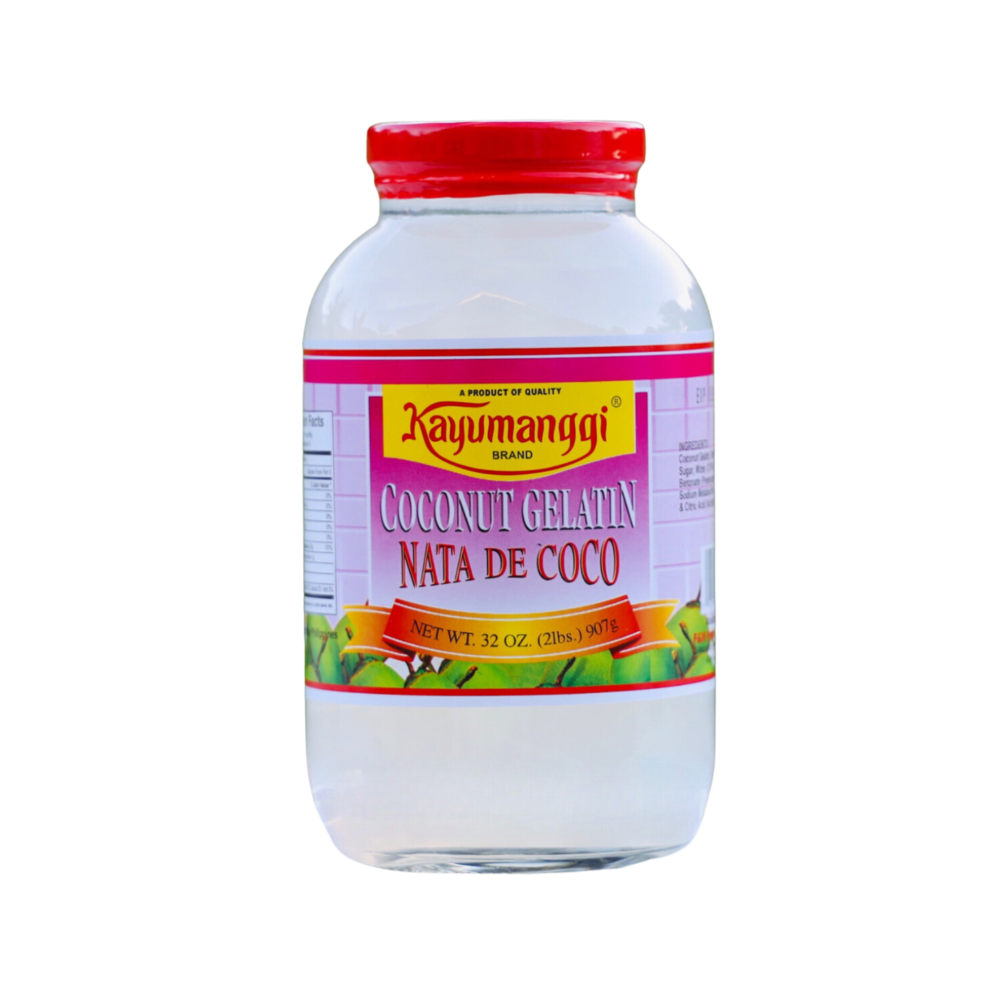 Kayumanggi White Coconut Gelatin (Nata De Coco) - 907g - 12/907g | 32oz