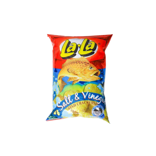 Lala Fish Crackers Salt & Vinegar - 24/100g | 3.53oz