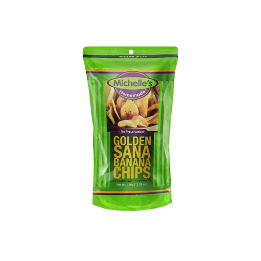 Michelle's Golden Saba Banana Chips - 36/350g | 12.35oz