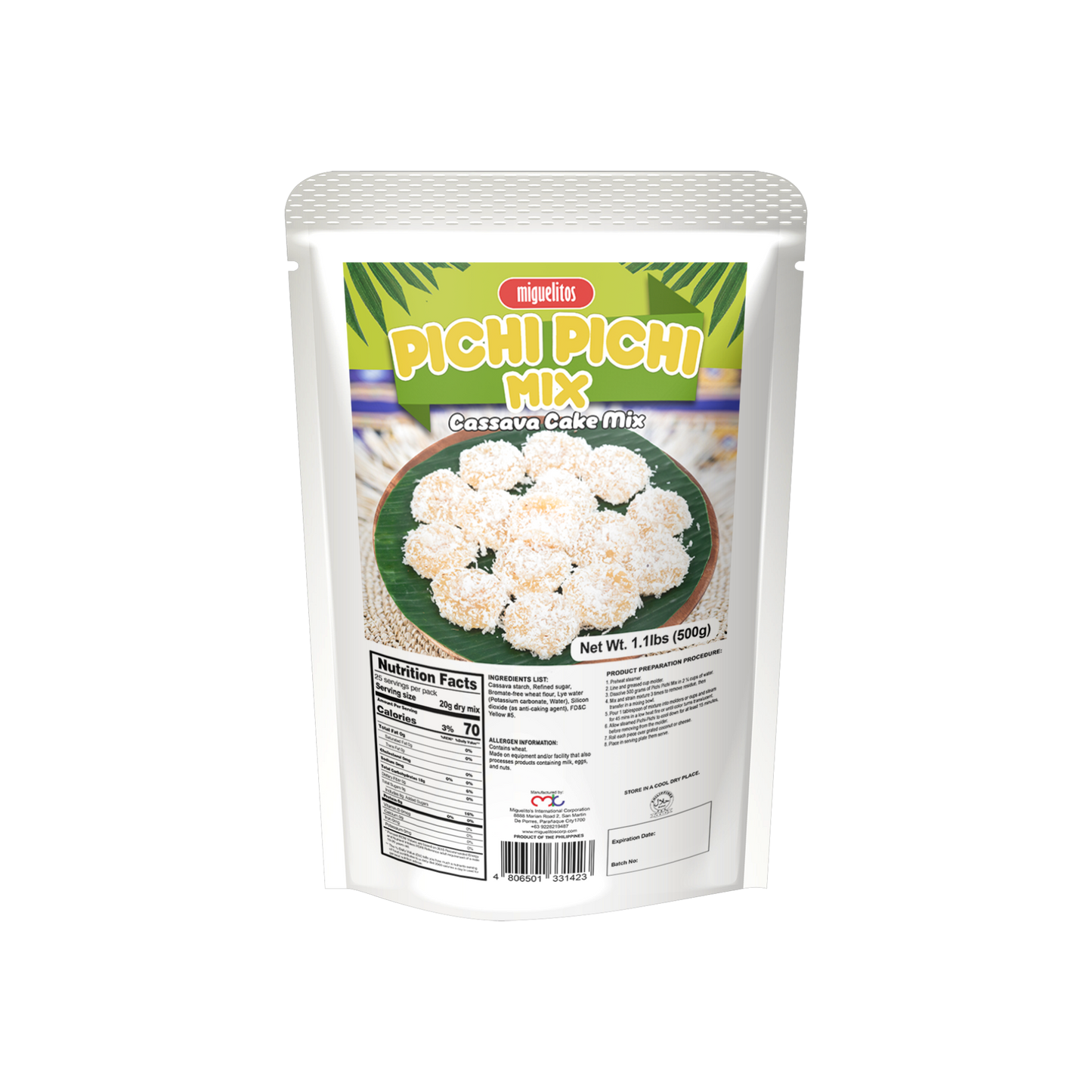 Miguelitos Instant Pichi Pichi - 12/500g | 17.64oz