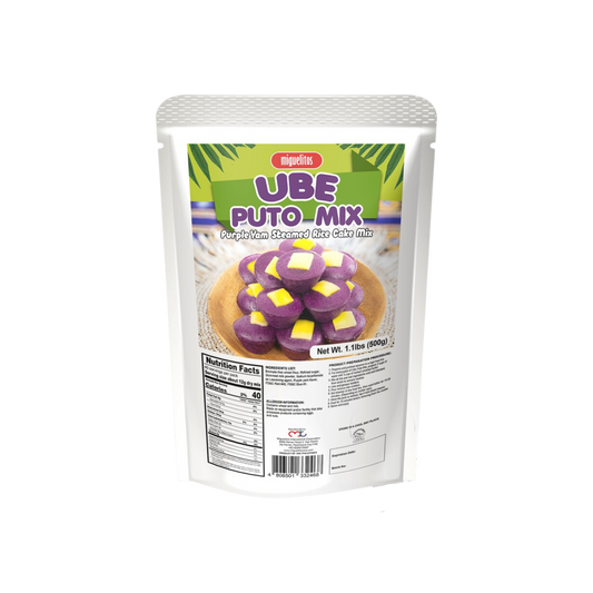 Miguelitos Ube Puto Premix - 12/500g  | 17.64oz