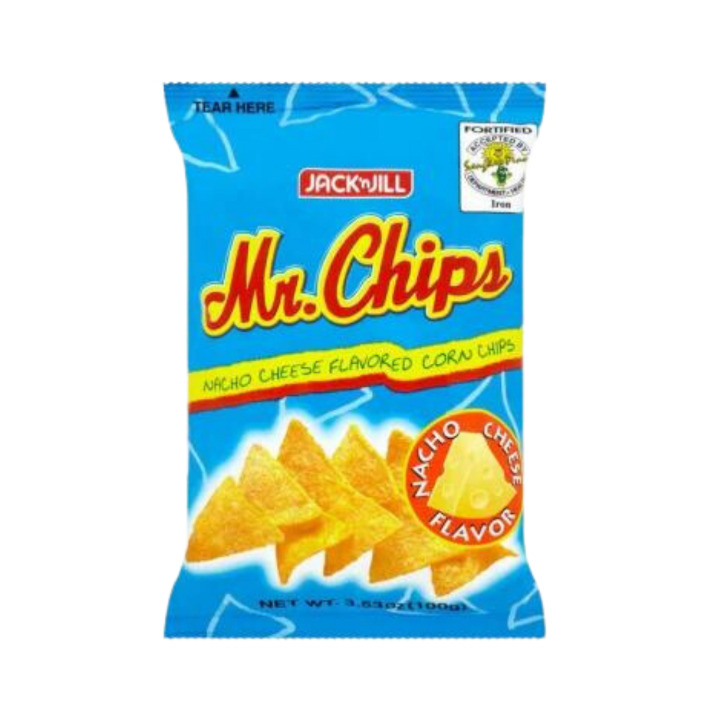 Jack n' Jill Mr. Chips Nacho Cheese - 50/100g | 3.53oz