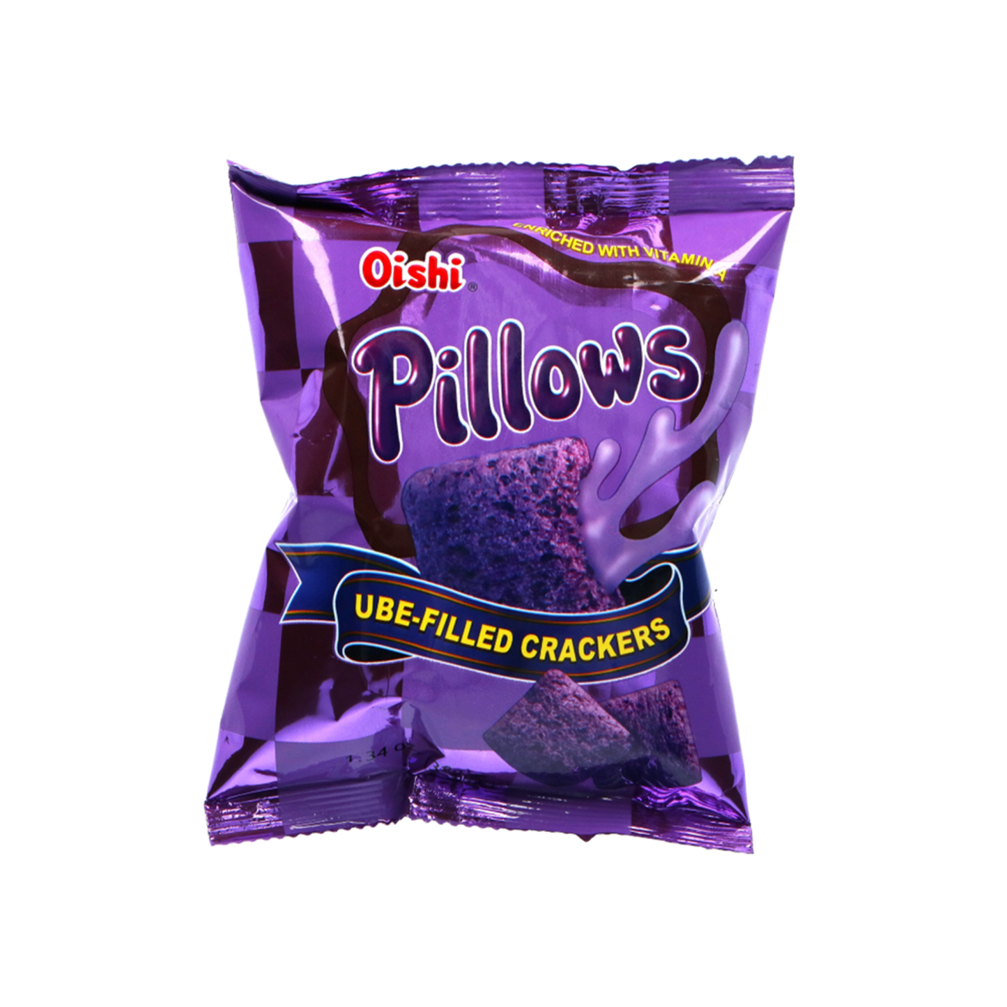 Oishi Pillows Ube Crackers - 100/38g | 1.34oz