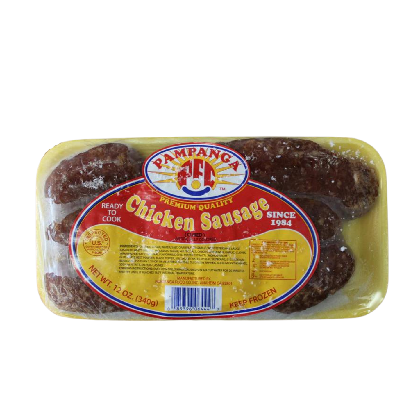 PAMPANGA CHICKEN SAUSAGE - 24/12oz