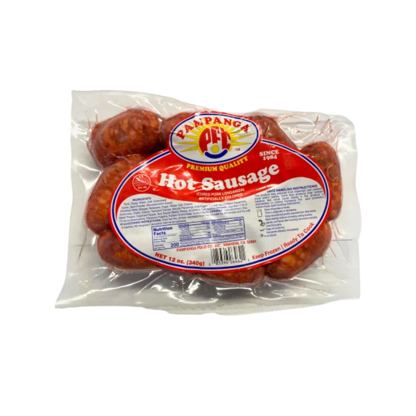 PAMPANGA HOT SAUSAGE - 24/12oz