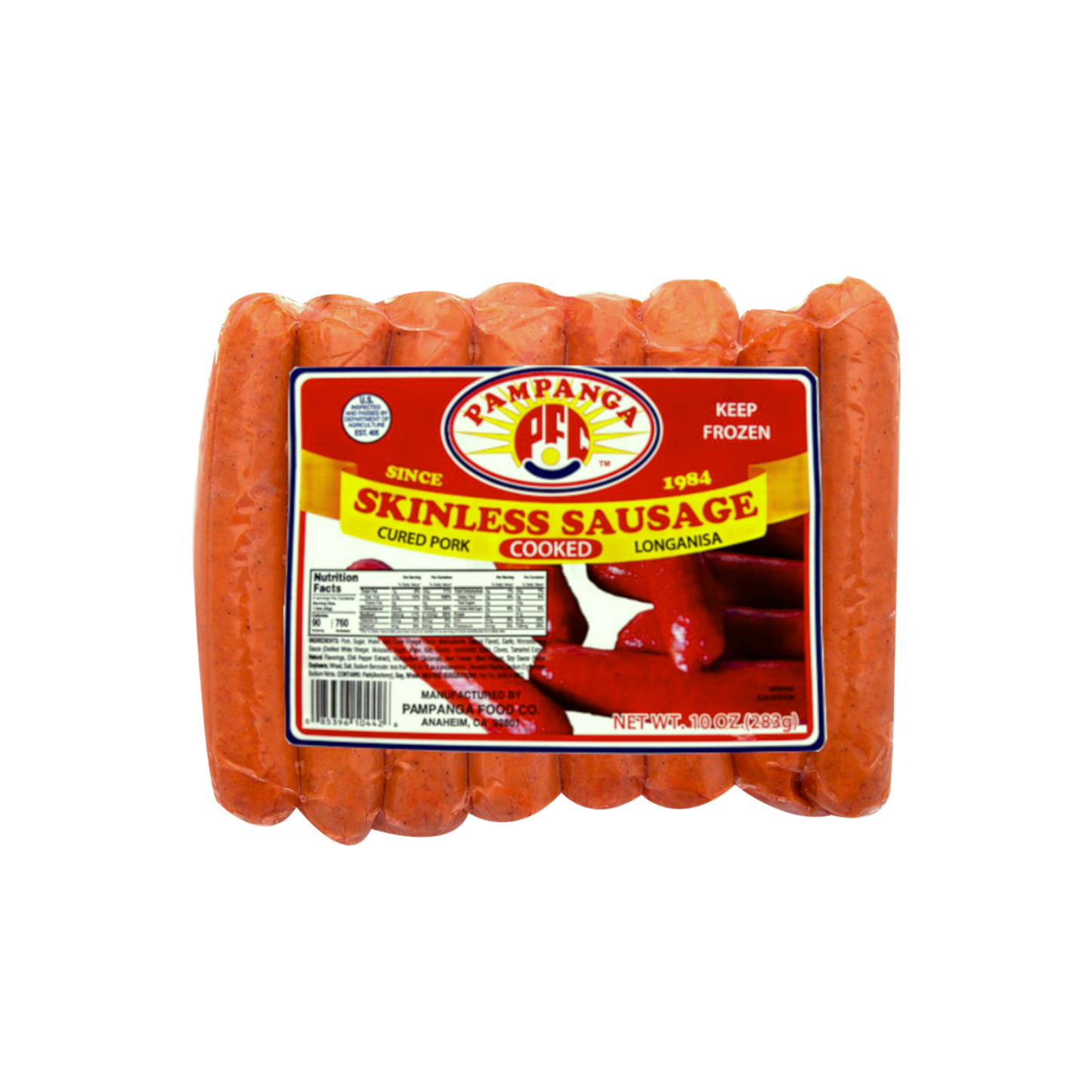 PAMPANGA SKINLESS SAUSAGE - 24/12oz