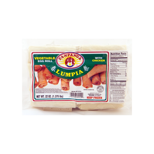 PAMPANGA VEGETABLE EGG ROLL WITH CHICKEN - 12/22oz