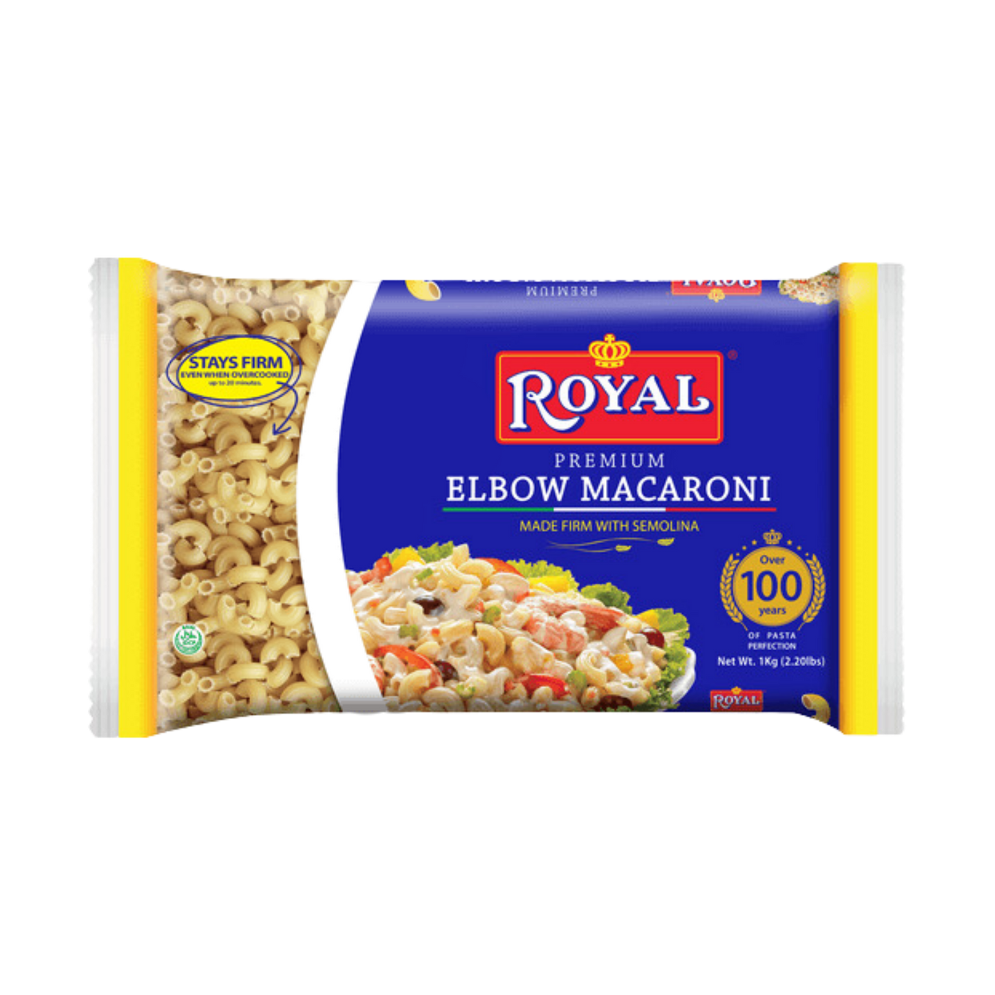 Royal Premium Elbow Macaroni - 12/1kg | 35.27oz