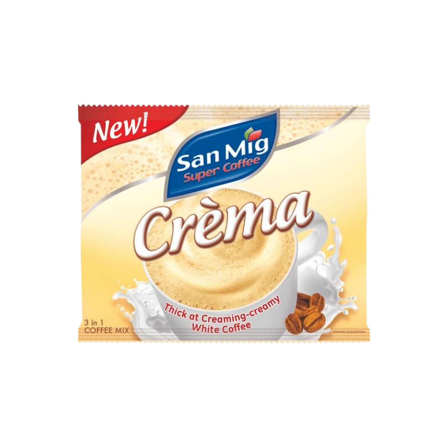 San Mig Super Coffee 3-in-1 (Crema White) - 30x8/25g  | 0.88oz