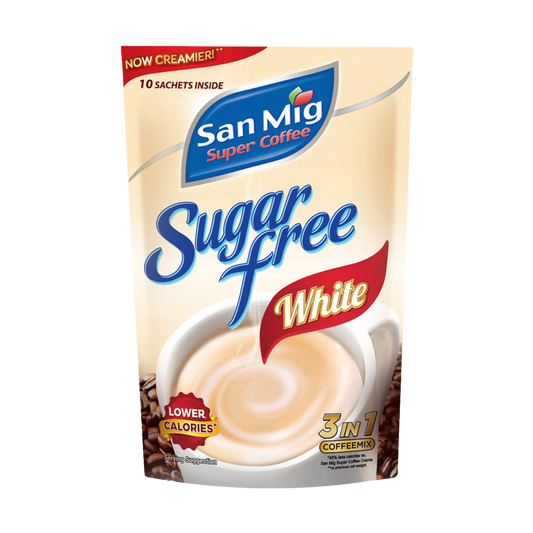 San Mig Super Coffee 3-in-1 (Sugar Free White) - 10x30/10g | 0.35oz