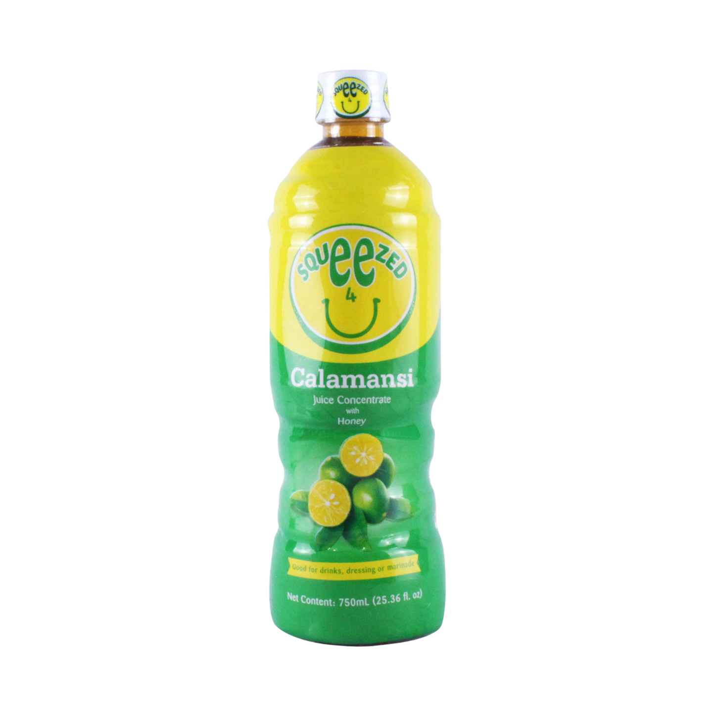 Squeezed 4 U Philippine Lemon (Calamansi) Juice Drink Concentrate with Honey - 12/750ml | 25.36fl oz