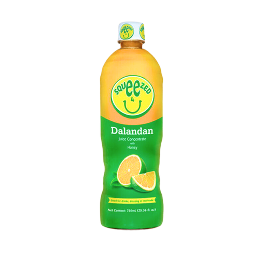 Squeezed 4 U Philippine Tangerine (Dalandan) Juice Drink Concentrate with Honey - 12/750ml | 25.36fl oz