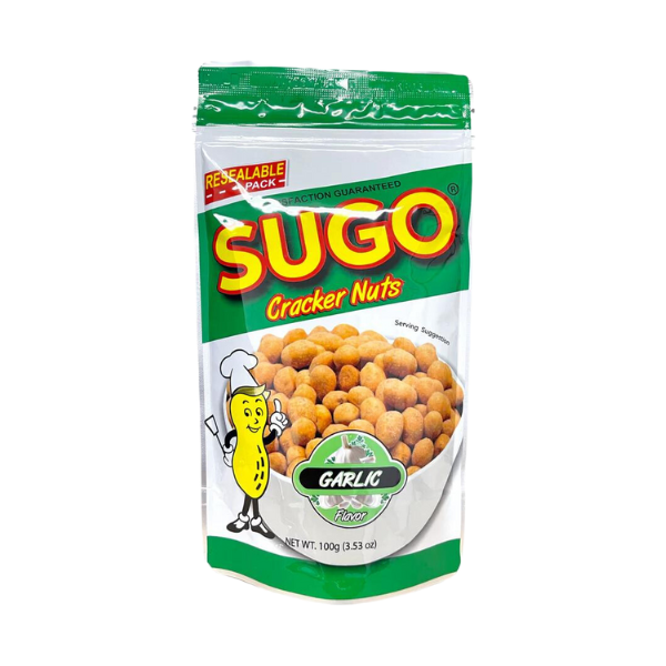 Sugo Crackers Nuts Garlic - 24/10g | 3.53oz