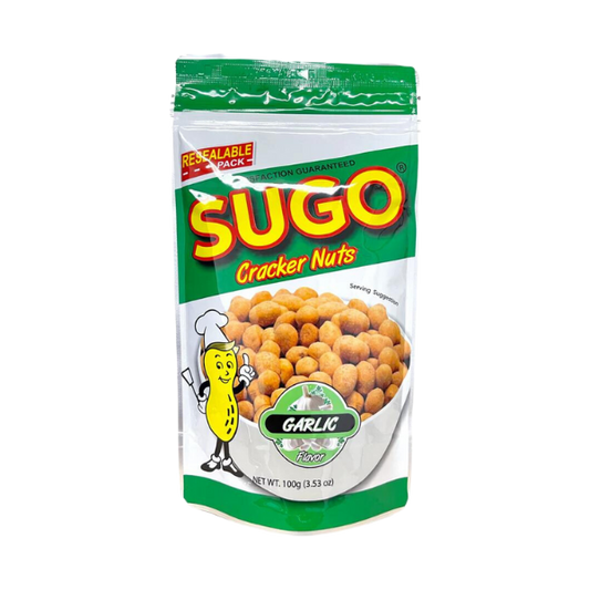 Sugo Crackers Nuts Garlic - 24/10g | 3.53oz