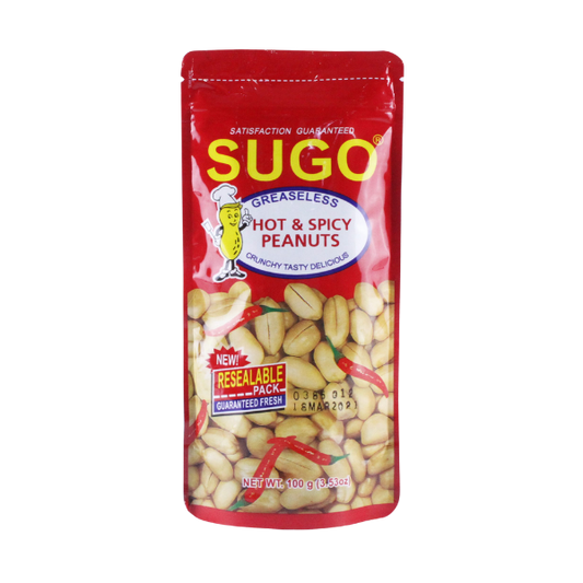 Sugo Peanuts Hot & Spicy - 24/100g |  3.53oz