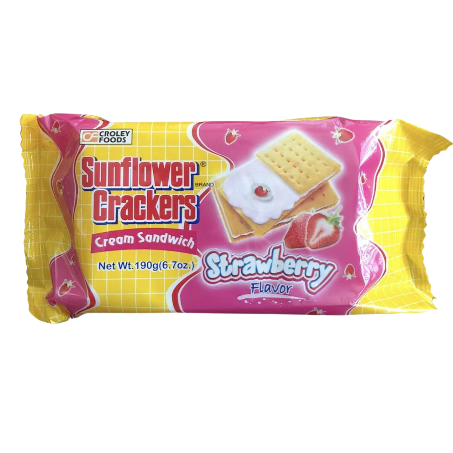 Sunflower Crackers Strawberry Cream Sandwich 42 - 42/190g | 6.7oz