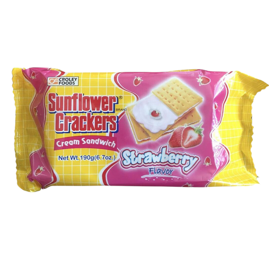 Sunflower Crackers Strawberry Cream Sandwich 42 - 42/190g | 6.7oz