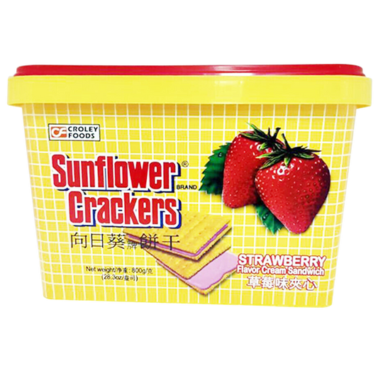 Sunflower Crackers Strawberry Sandwich - 12/800g | 28.22oz