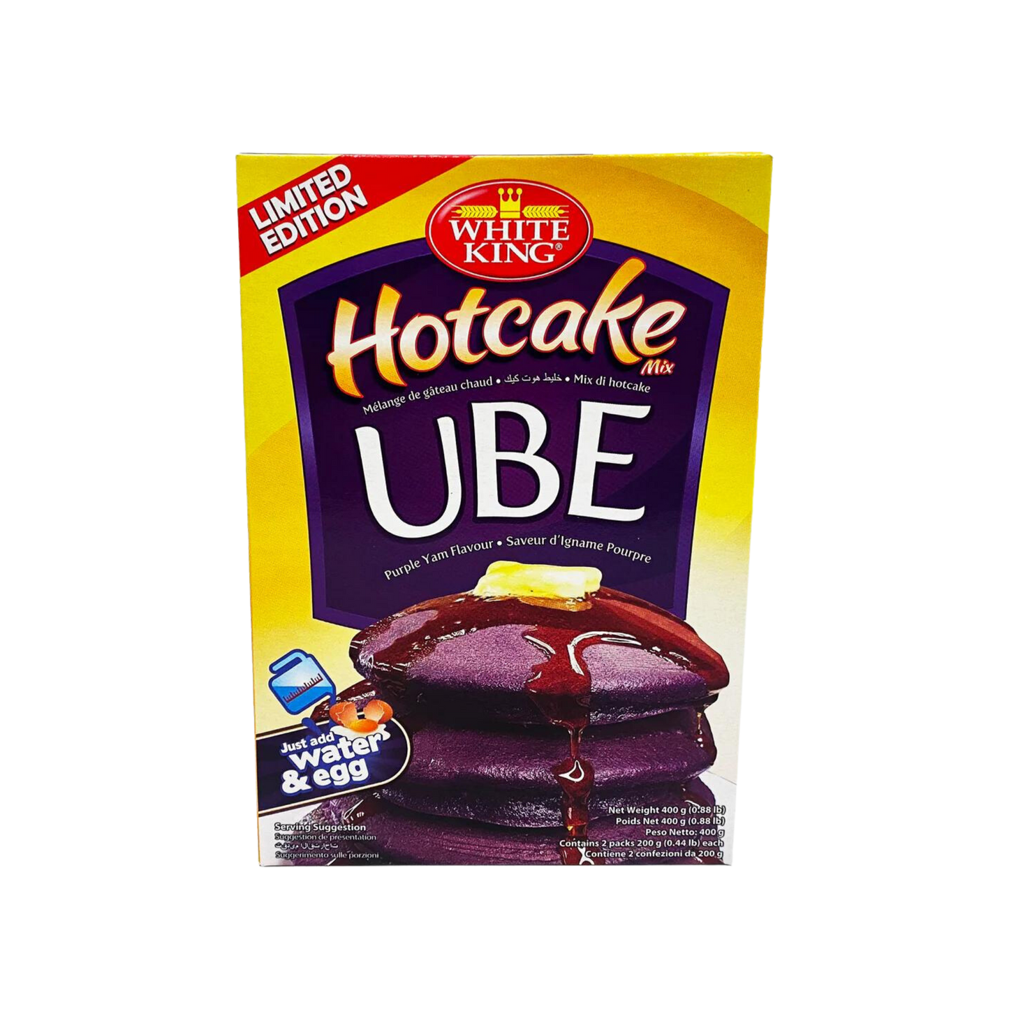 White King Hotcake Mix Ube 24/400g | 14.11